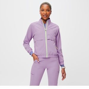 Brand New FIGS Sydney Performance Scrub Jacket Lavender Dew Size Small